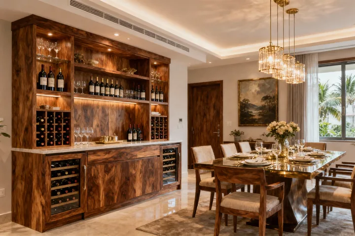 Detalhe de sala de jantar planejado em Taubaté